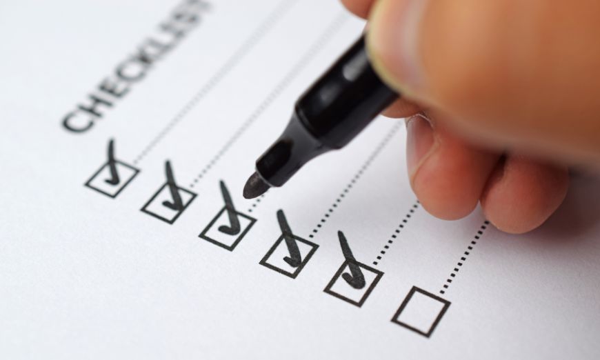 checklist de un evento